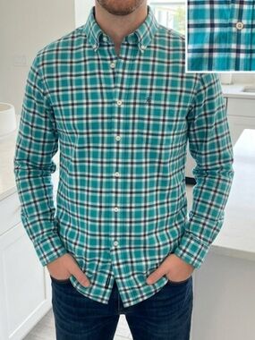 Southern tide plaid button down! New! M